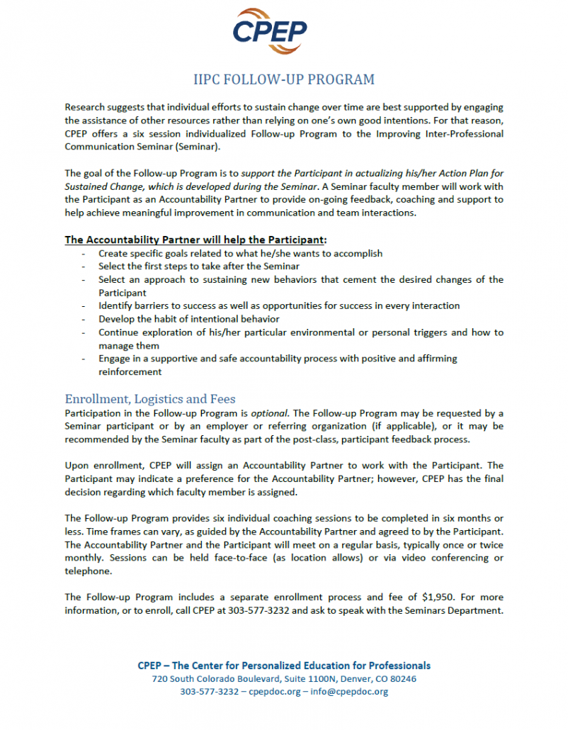 IIPC Follow Up Page CPEP