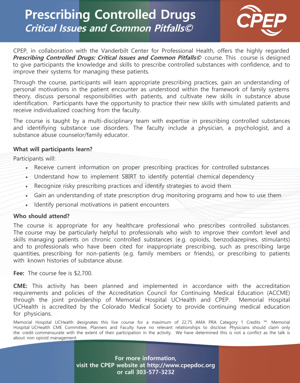 Prescribing Controlled Drugs Courses CPEP